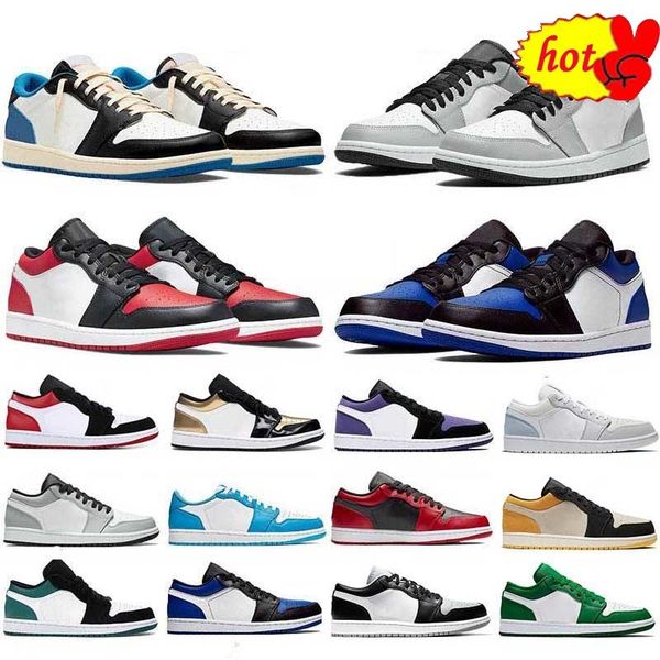 

star boots jumpman 1 low running shoes 1s basketball bred toe unc og cactus black white archeo pink ea