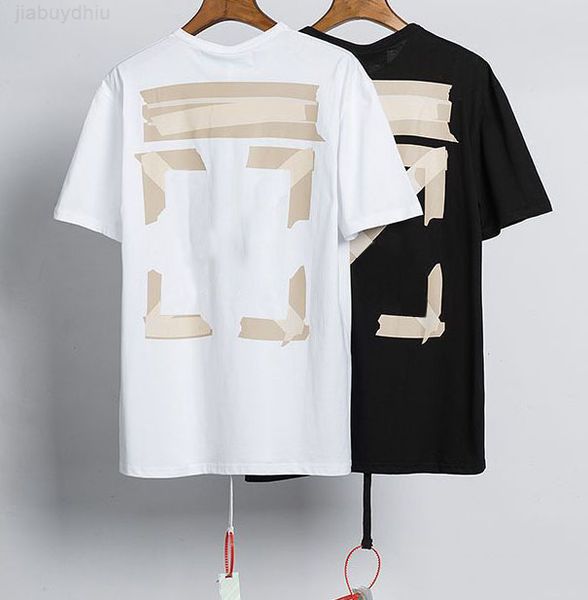 

summer fashion brand offs t shirts mens ow religious oil painting direct spray arrow tshirts hip hop short sleeve loose men tees women, White;black