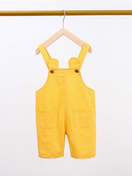 

toddler girls 3d ear design overall romper she, Blue