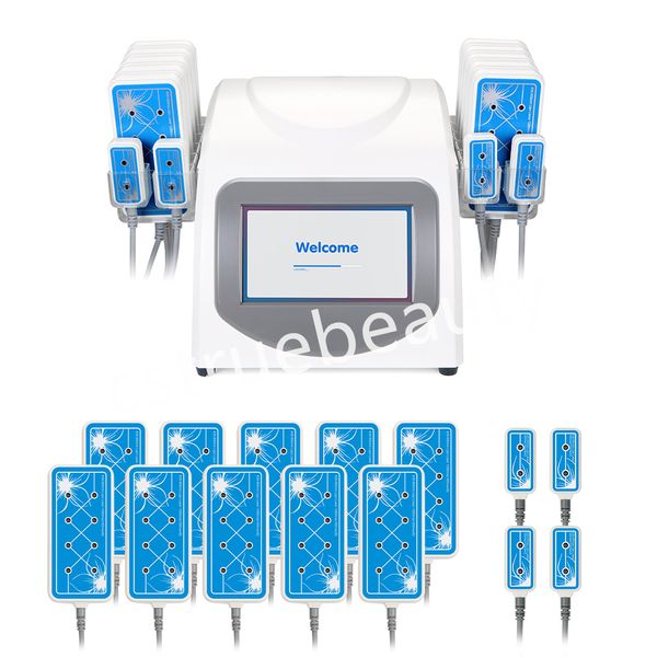 

professional body slimming machine 14 lipo laser pads machines weight loss 650nm massager lipolaser beauty salon equipment, Black