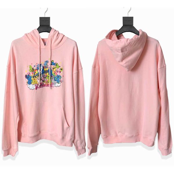 

men's hoodies men's hoodies european and american street fashion new vtm items witt cute pink unicorn casual sweater loose hoodie, Black