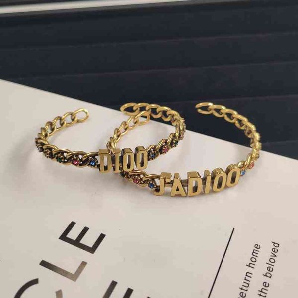 

fashion tide brand jewelry new luxury bracelet wholesale exquisite diamond versatile personality exaggeration dijia, Silver