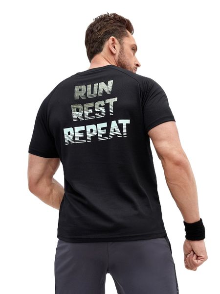 

men letter graphic raglan sleeve sports tee w9uh#, White;black