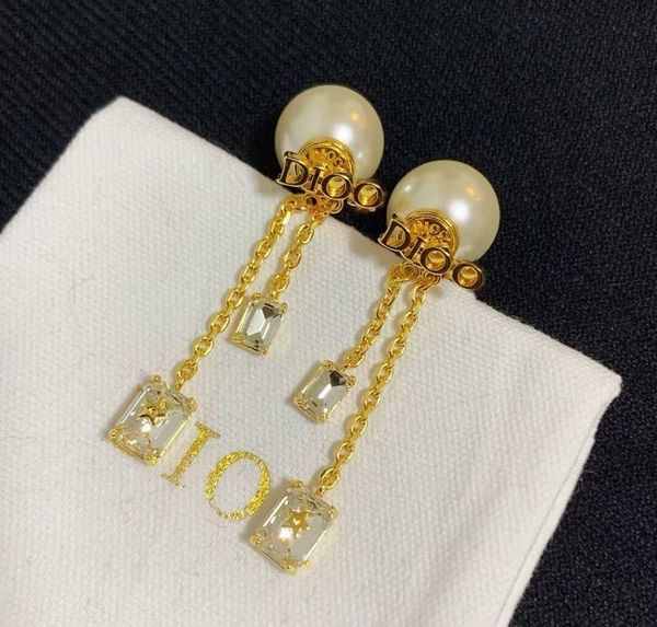 

80% off jewelry outlet online east gate in women's high-end square diamond tassel earrings hanfan clearance sale, Silver