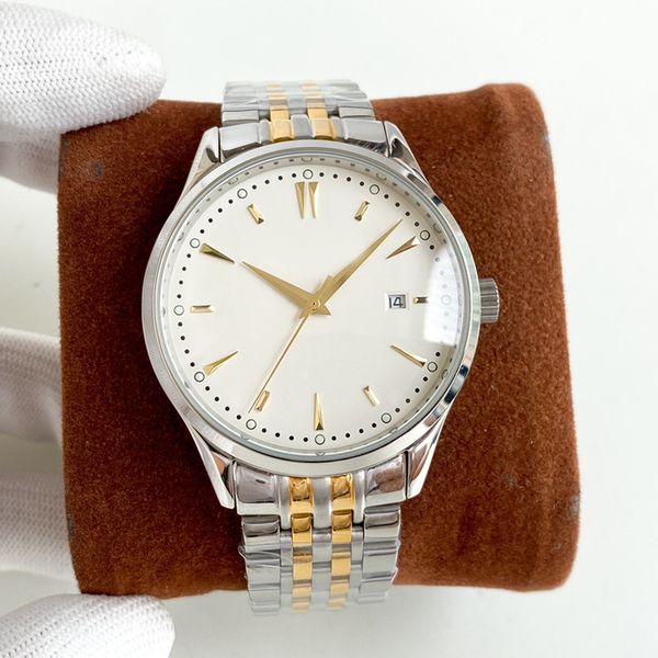 

mens watch automatic mechanical movement watches for men bracelet stainless steel case 39mm business montre de luxe wristwatches, Slivery;brown