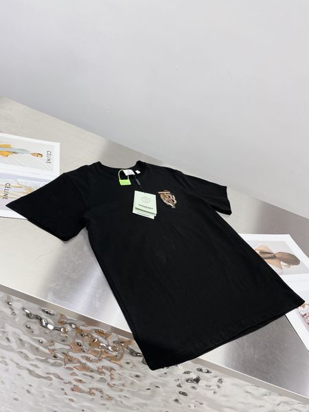 

2022ss spring and summer new high grade cotton printing short sleeve round neck panel t-shirt size: -l-xl-xxl-xxxl color: black white b115, White;black