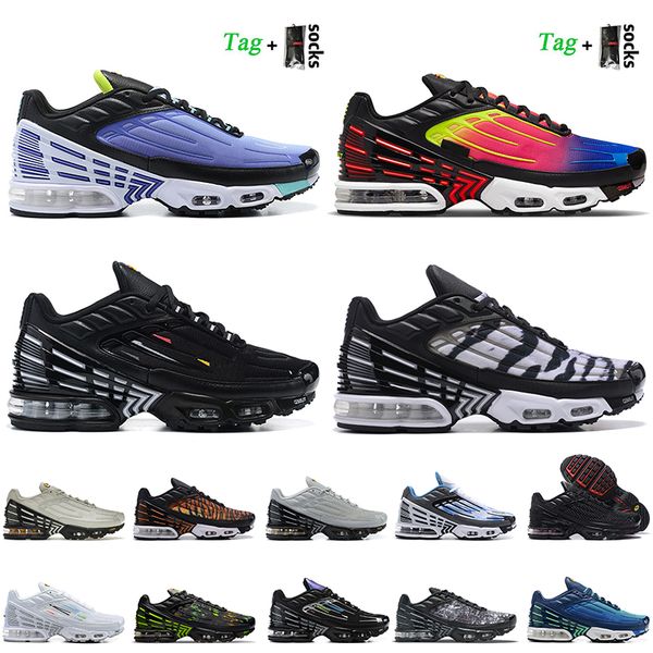 

tn plus 3 og running shoes with socks tns tn3 runner sneakers crimson mesh triple bone black white rainbow red symbol tuned tnplus trainers
