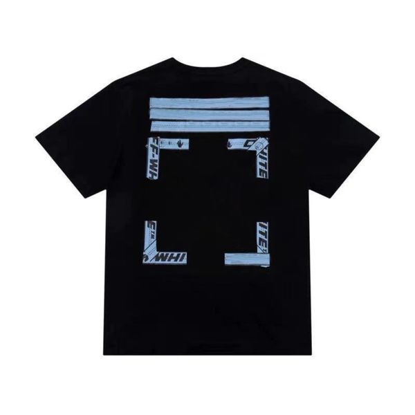 

mens fashion brand luxury t shirts designers high-quality t-shirt cotton loose arrow x badge original bags women tees casual sport black wh, White;black