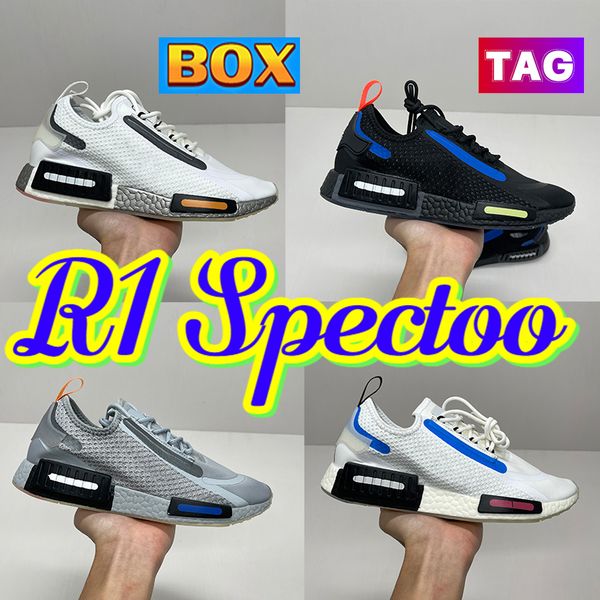 

fashion r1 spectoo mens running shoes core black yellow tint solar red aluminum footwear white cyan shock blue halo silver designer men snea