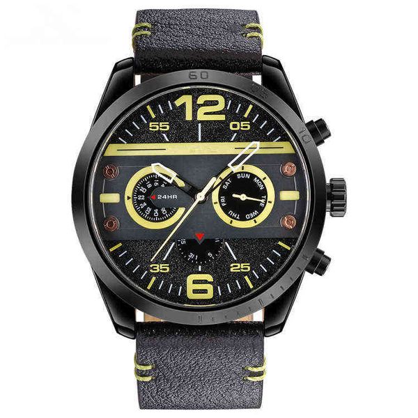 

huiya06 biden watch men's vk quartz unique gift watch waterproof fashion casual vintage gold classic, Slivery;brown