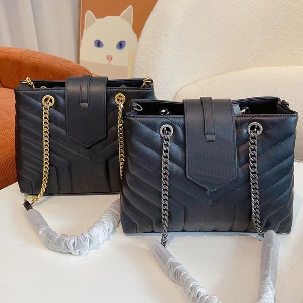 

26cm*21cm designers shoulder bags gold and sier chains totes classic style fashion cross body women handbags messenger