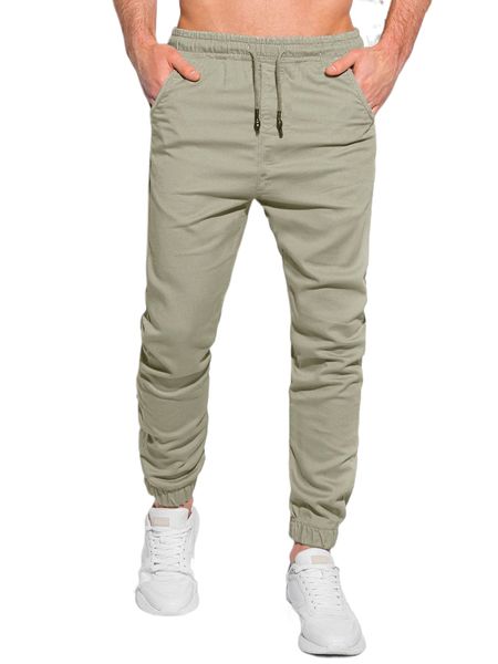 

men drawstring waist slant pocket pants e1bm#, Black