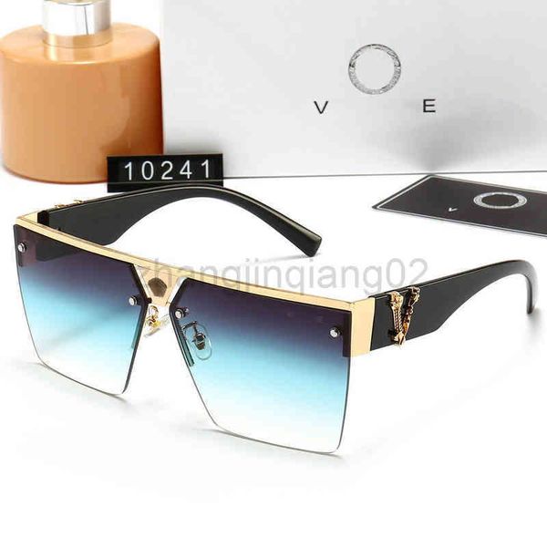 

designer versage sunglasses cycle luxurious fashion woman mens lovers new european and american retro metal frameless vintage baseball sport, White;black