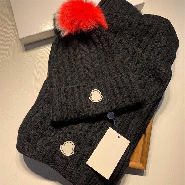 

2021 fashionable wool trend hat scarf set street hats men and women fashion designer shawl scarfs fitted winter class251o, Blue;gray