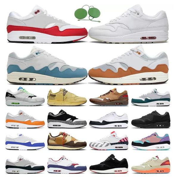 

wholesale men women 87 running shoes anniversary royal university blue orange patch parra bred elephant waves monarch mens outdoor 87s sport