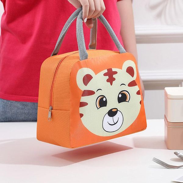 Geschirr-Sets, tragbar, isoliert, Thermo-Picknick-Lunch-Tasche, Box, Cartoon-Tragetasche, frische Kühltaschen, Beutel für Frauen, Mädchen, Kinder, Kinder, GeschenkDinner