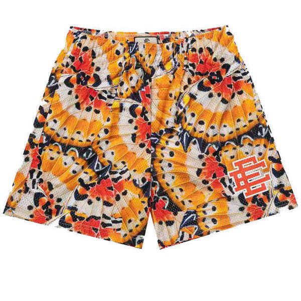 

eric shorts emanuel ee basic new york city skyline 2022 men's casual fitness sports pants summer gym workout mesh popular loose cool ma, White;black