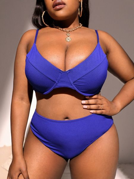 

plus underwire push up bikini swimsuit e4jx#, White;black