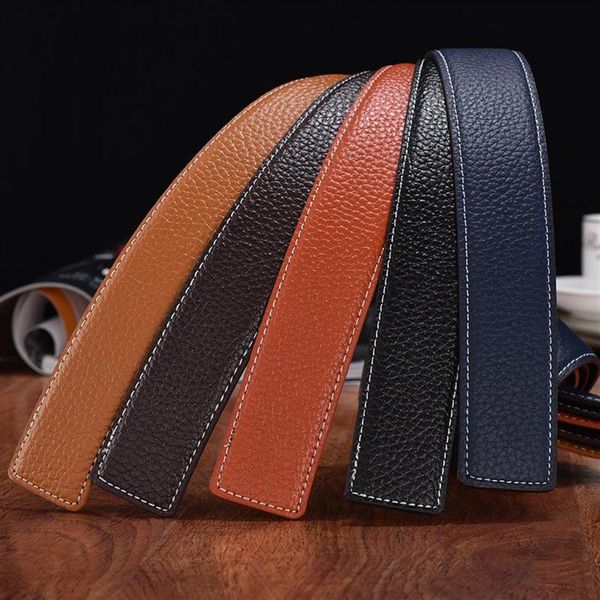 

men women belt with fashion big buckle real leather belts whole3210, Black;brown