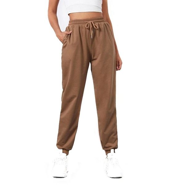 

harem sweatpants casual elastic lace solid color casual trousers sports pants female ankle-tied(the logistics price pls contact us), Black;white