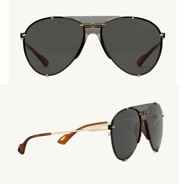 Männer Frauen Sonnenbrille Sommer Klassische Metall Textur Rahmen 0740 Pilot Sonnenbrille Sport Stil UV Schutz Original Box