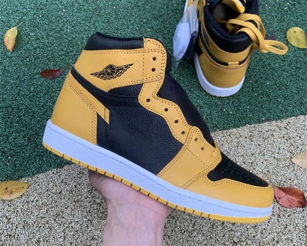 

shoes original version jumpman 1 1s high og pollen basketball men women trainers sneakers sports des chaussures zapatos yellow leather
