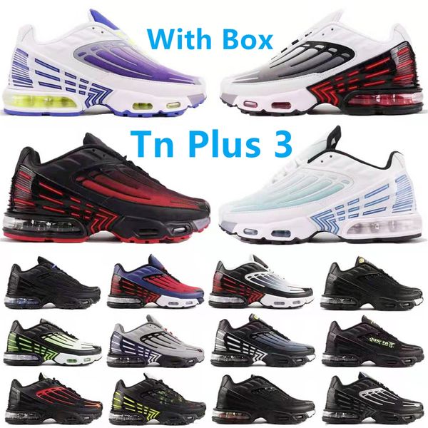 

luxury brand designer tn plus 3 running shoes level black white green aqua blue low-damping air cushion sports shoe men leisure basketball p