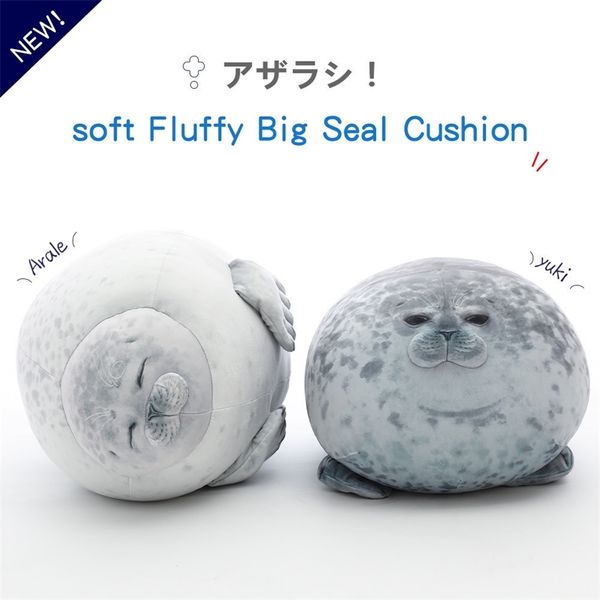 1pc Soft 30-80cm Soft Sea Lion Plush Toys Sea World Animal Seal Pleol Phyed Baby Baby Pillow Kids Girls Gifts LJ201126