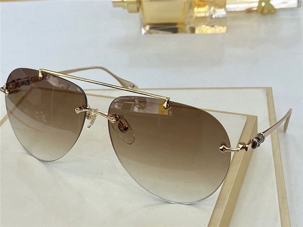 Nova moda desing homem óculos de sol manchas de piloto sem aro de avant-garde e generoso estilo top qualidade outdoor uv400 lente óculos