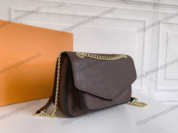 

m45592 passy chain shoulder bags magnetic buckle handbags closure crossbody mono gram canvas purse wallet flower letter woman designer