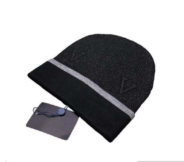 

2022 novelt classic designer winter beanie men and women fashion design knitted caps autumn wool hat letter jacquard warm skull cap, Blue;gray