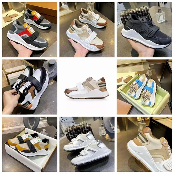 

2022 designer sneakers luxury trainer brand casual shoes design ace women man shoes slippers b23 with box by shoe10 003, Black