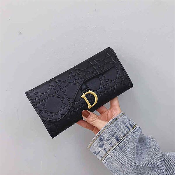 

2022 factory whole long wallet korean fashion versatile foldable multi card wallet personality trend children's mother wo244w, Red;black