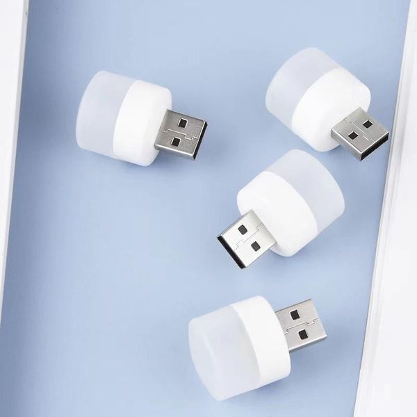 Lâmpadas de mesa USB Night Light Portátil Livro LED Protection Reading Plug de computador Móvel Carregamento da mesa Lâmpada LedTable LedTable