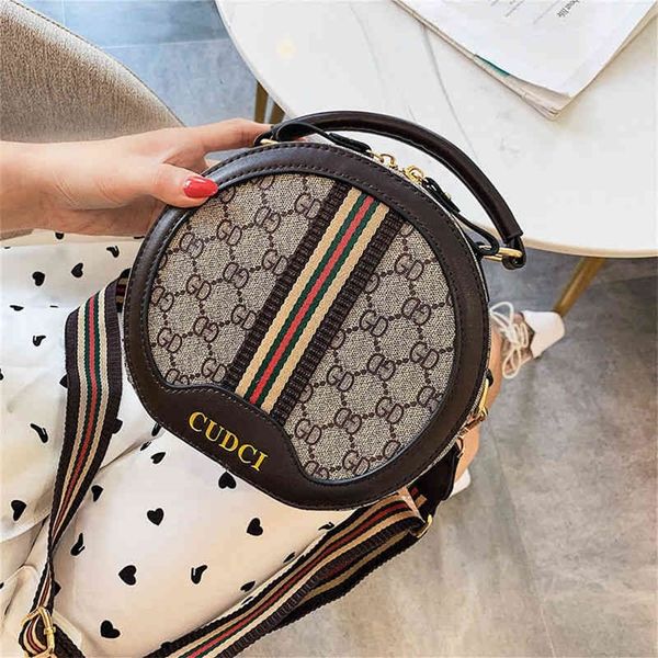

female new fashion version versatile red same broadband small round single messenger clearance outlet sale