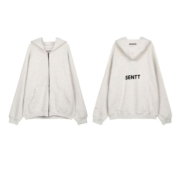 

21fw autumn winter plus size hooded 3d reflective fleece zipper hoodie skateboard long sleeve high street warm sweatshirt coat, Black;brown