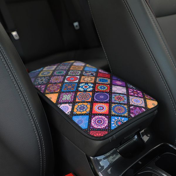 Carro Universal Braço de Armário Capa Roxo Mats Anti-Deslizamento Impressão À Prova D 'Água Não-Slip Armazenamento Box Box Estilo Auto Estilo Acessórios Interiores