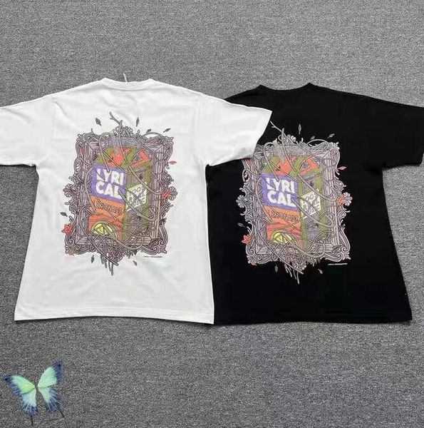 

high street loose print short sleeve t-shirt men's plus tees, Black;brown