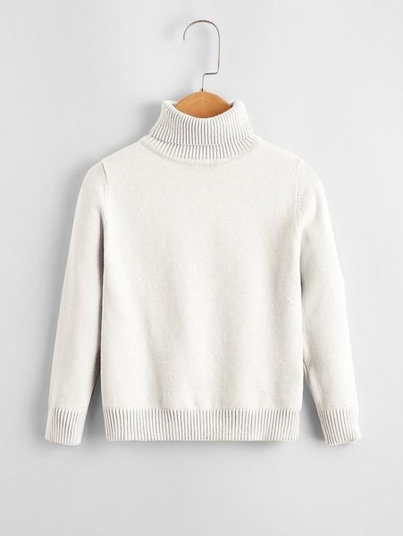 

toddler boys high neck solid sweater she02, Blue