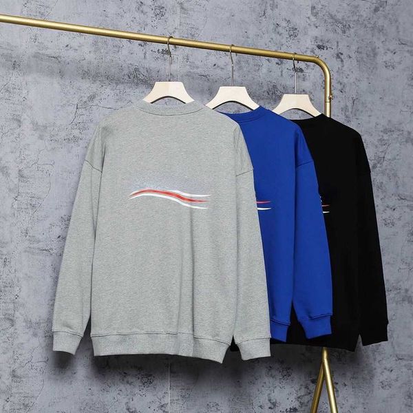 

fashion women men print long sleeve o-collar sweatshirts harajuku loose pullover sweatshirt, Black