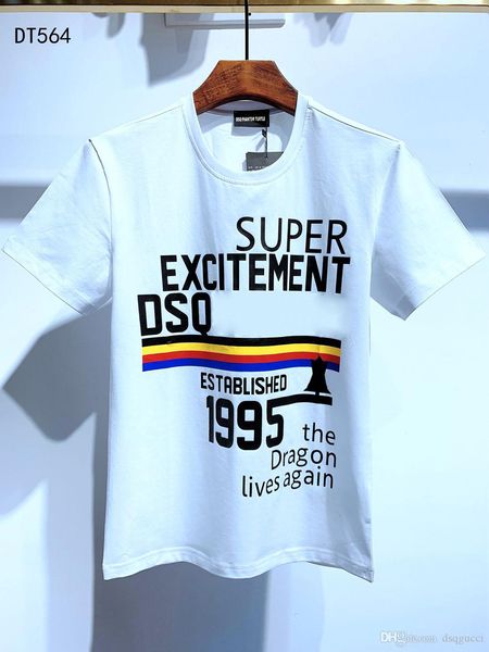 

d2 mens designer t shirts black white men summer fashion casual street t-shirt short sleeve euro si dsquare 2 dsquareds dsq2s dsqs tdj, White;black