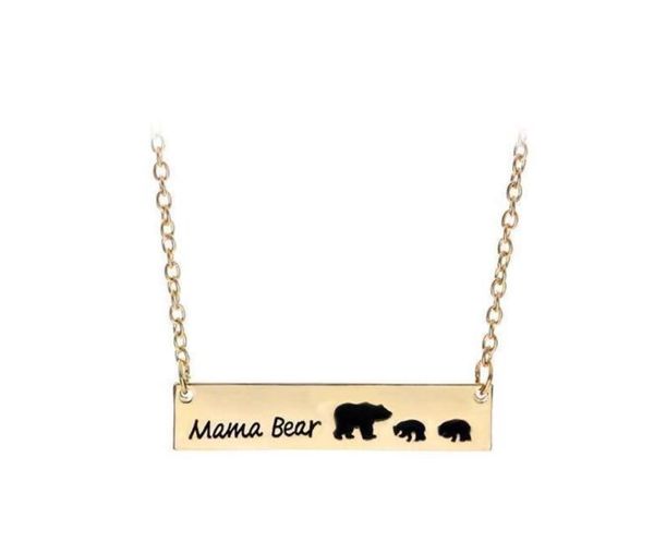 

pendant necklaces cartoon chains cute hand bears letter 3 colors clavicle chain choker personality bird rose one gold bar son f jlliks, Silver