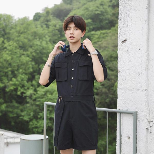 

men's shorts men's jumpsuit summer korean version of the cargo fengrijie youth sunshine leisure loose large size, White;black