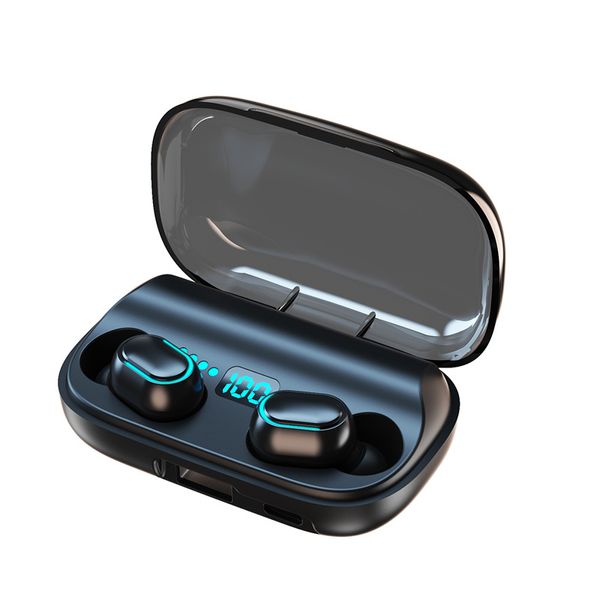 Novo T11 TWS v5.0 Bluetooth 9D Estéreo Ear fone de ouvido sem fio IPX7 Touch de toque à prova d'água Tela