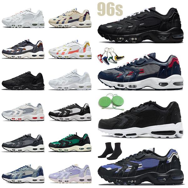 

comfortable 96s designer men running shoes sports beach 96 trainers sneakers midnight navy blackened blue triple black sport red white summe
