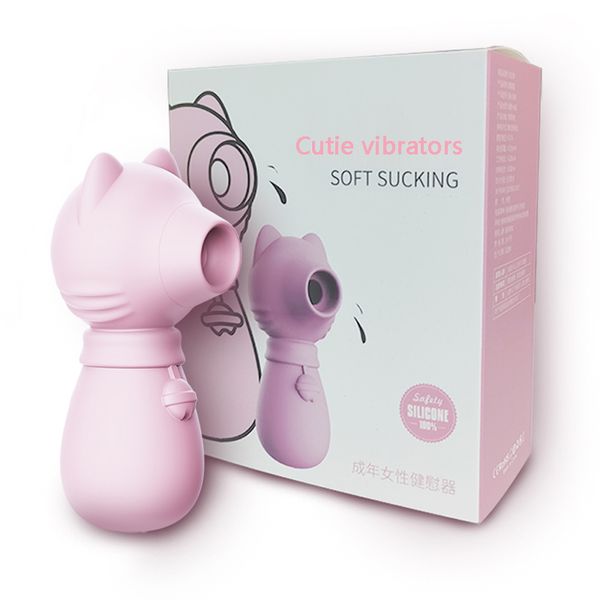 Розовый кошачий клиторский сосающий вибратор сексуальные игрушки для женщин
