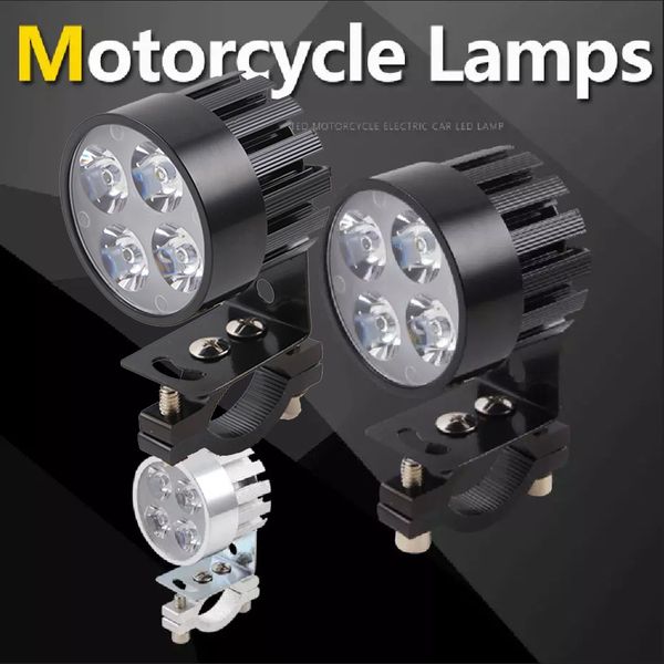 6000K Led Motorcycle Bike Koplamp Lamp Waterdicht Rijden Spot Mistlampen Externe Moto Drl Accessoires Lamp 12V auto