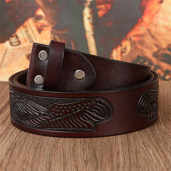 

western denim print replacement leather pattern belt men and women same style 220427, Black;brown