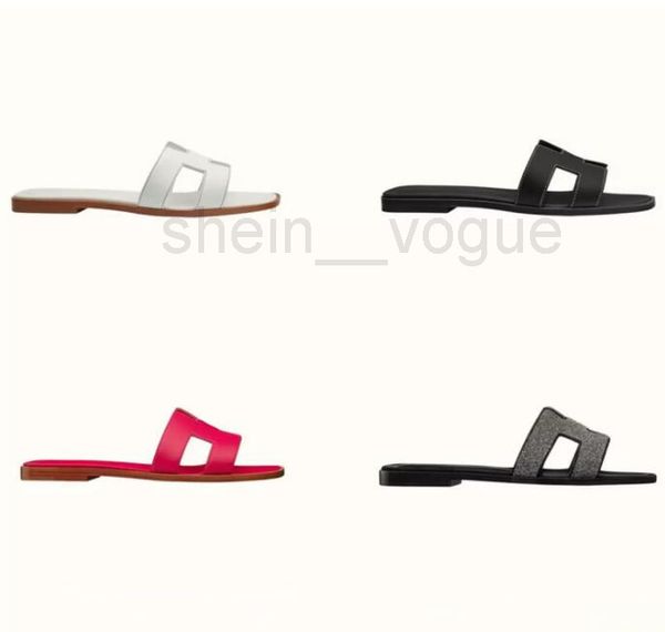 

2021 luxury designer sliders womens sandals women slide designers shoes genuine leather flip flops ladies slipper with box dust bagop, Black