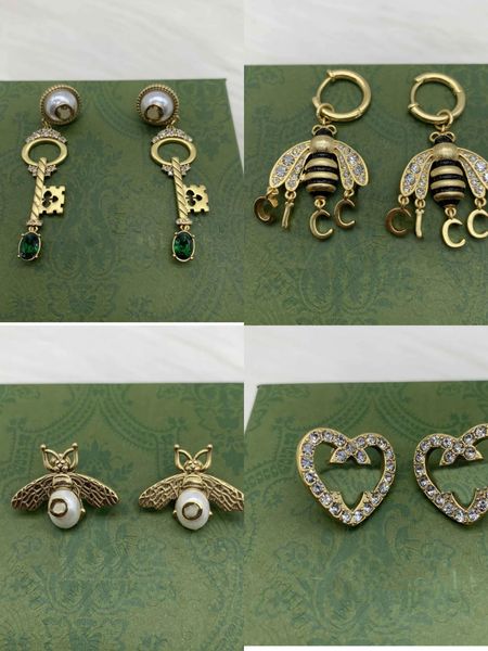 

designers pearl earring luxury jewelry love shape ear stud womens fashion brand designer hoops gold studs with box, Golden;silver